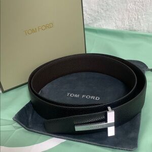 Tom Ford Black Leather Belt